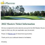 the masters lottery